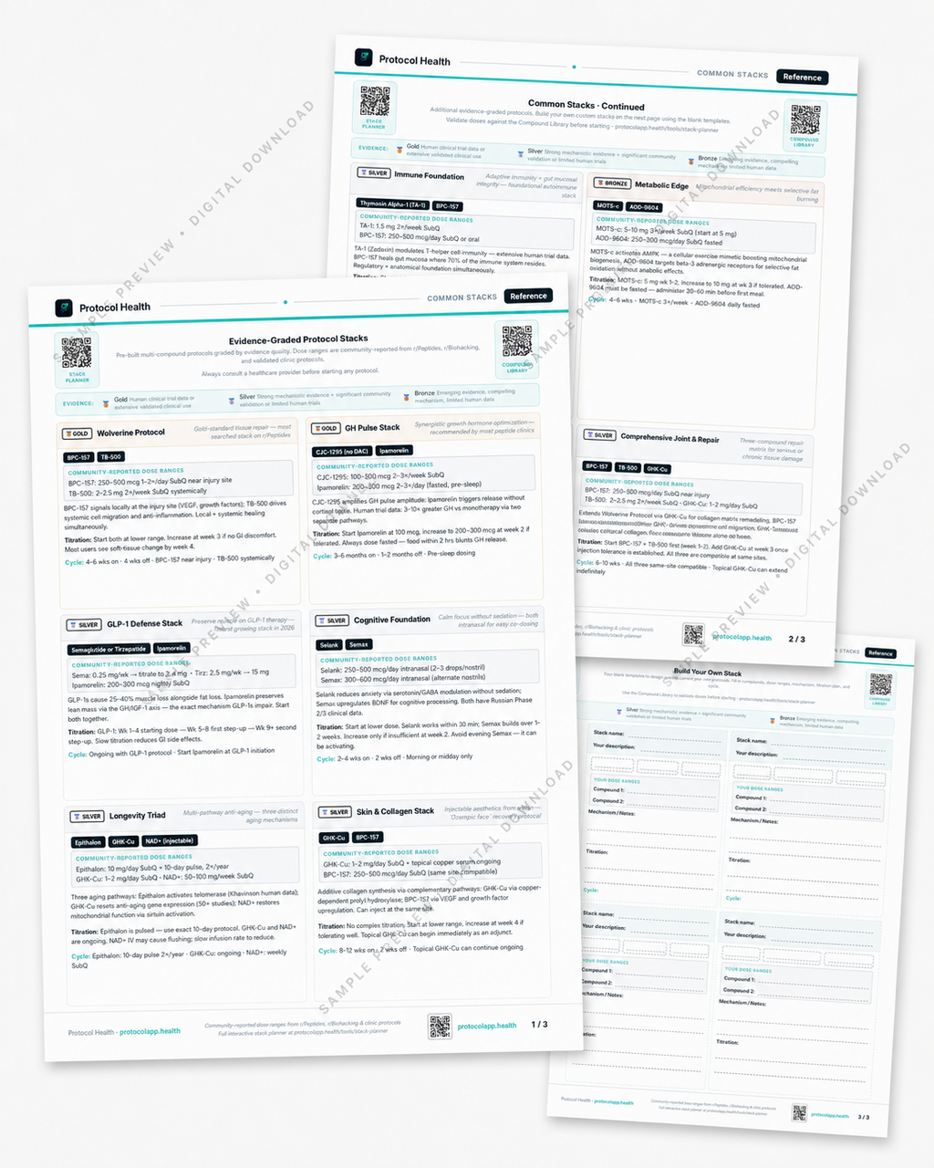 Free Peptide Tracker: Complete Peptide Tracking System | 14 Pages | Printable PDF