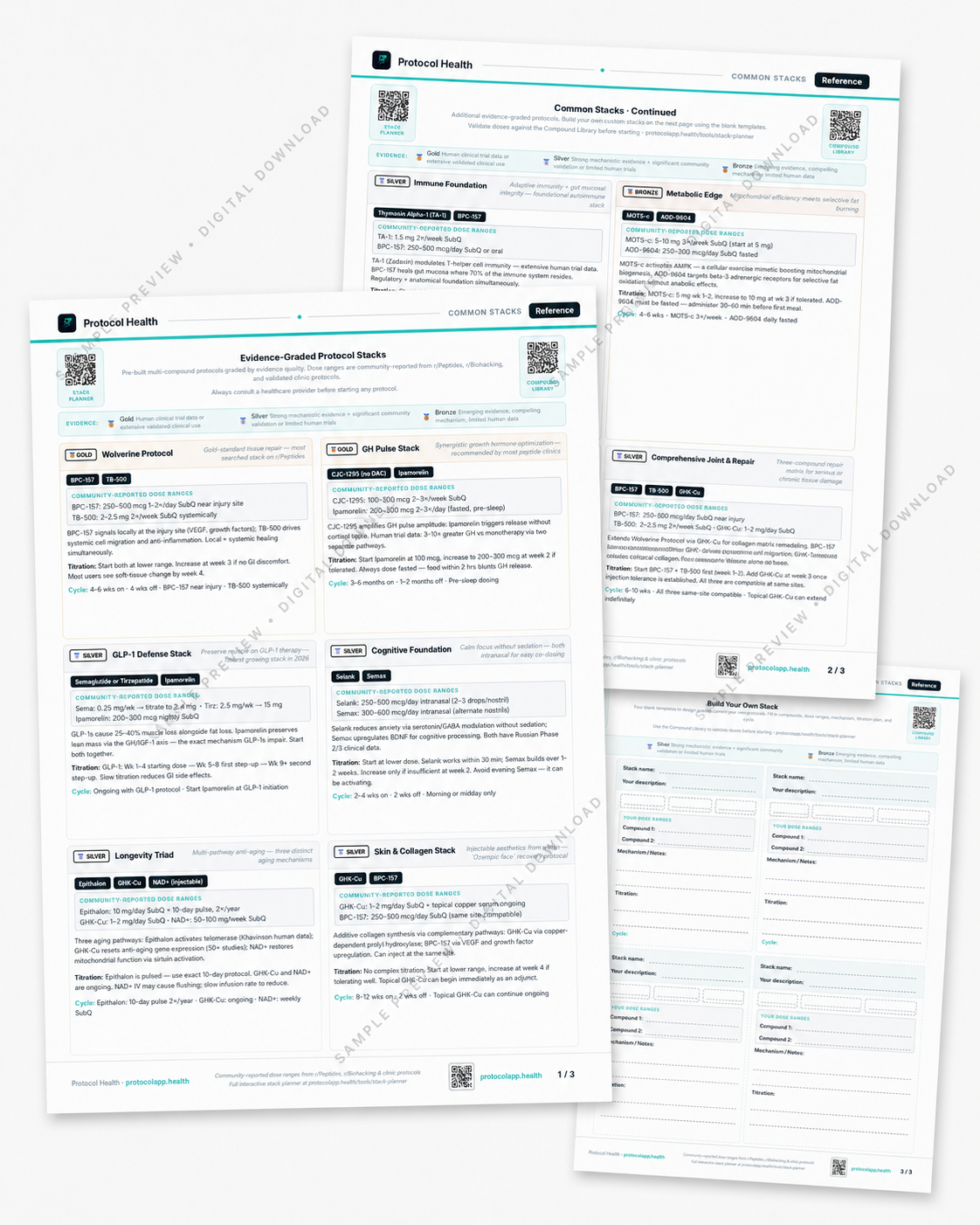 Free Peptide Tracker: Complete Peptide Tracking System | 14 Pages | Printable PDF